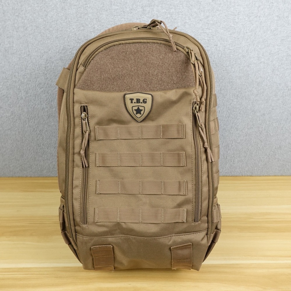TBG Tactical Baby Gear Diaper Bag Backpack Brown Dadpack Nylon Durable Utility